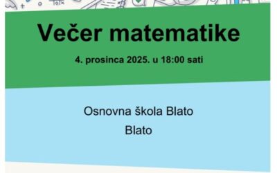 Večer matematike u OŠ Blato