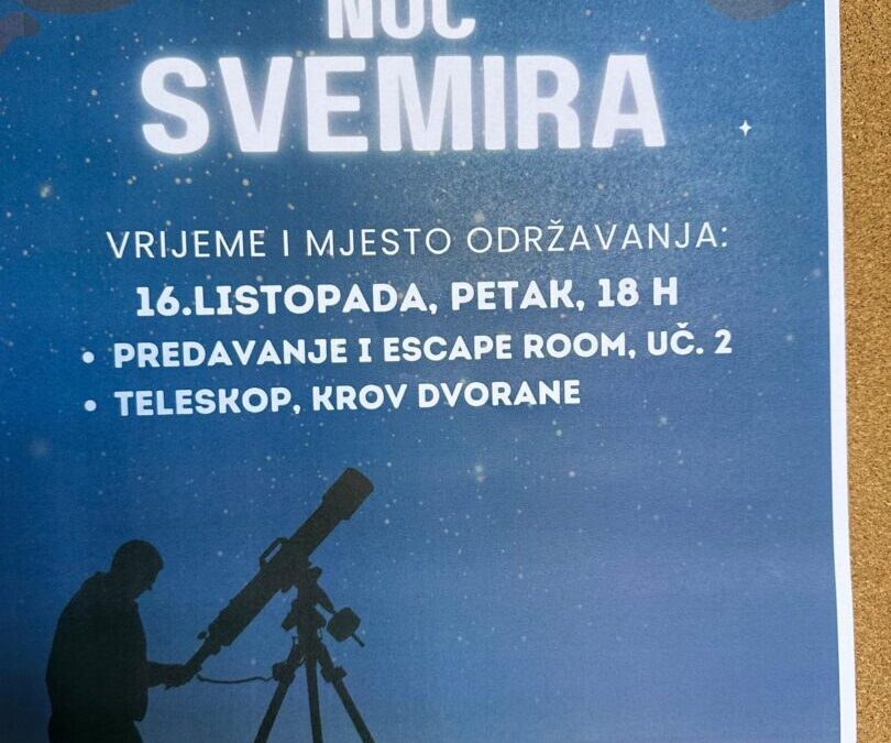 NOĆ SVEMIRA U NAŠOJ ŠKOLI